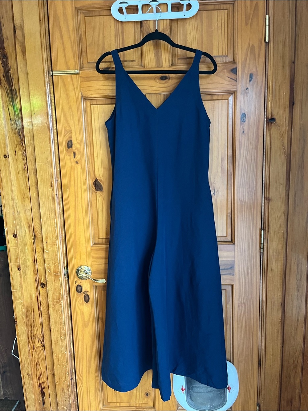 Uniqlo Navy Sleeveless V-Neck Uniqlo Jumpsuit